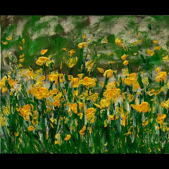 Other - ORIGINAL ACRYLIC FLORAL PAINTING